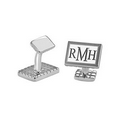 Alison & Ivy Rectangle Original Monogram Rope Cufflinks - 18x13mm